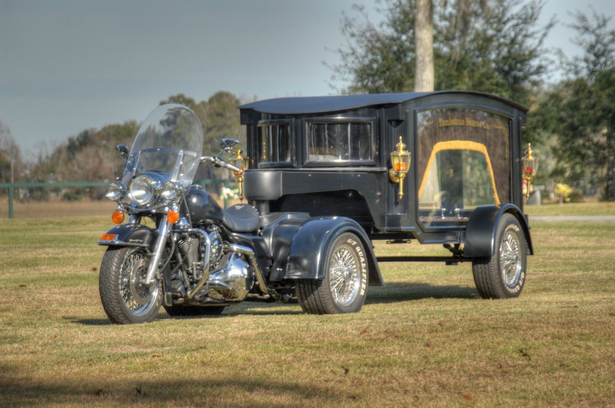 motorcycle hearse