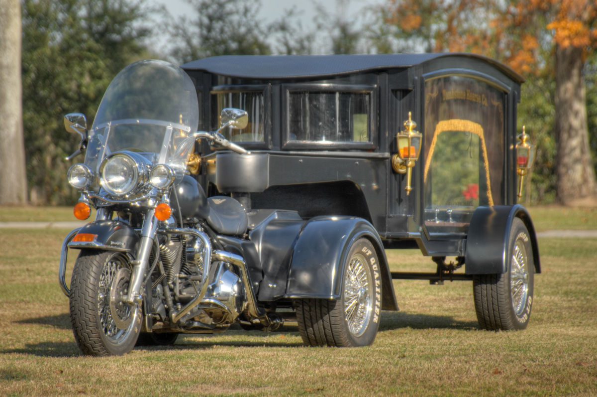 motorcycle hearse