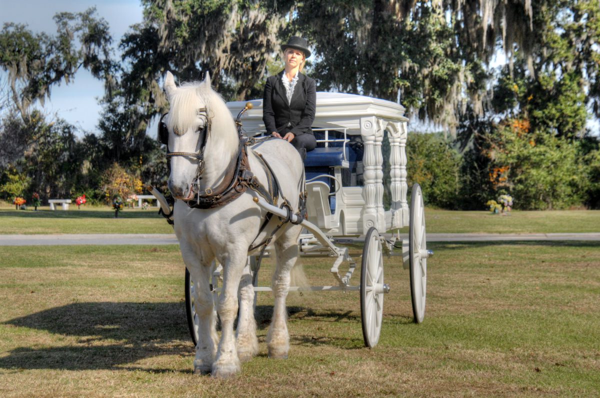 horse drawn carriage burial service