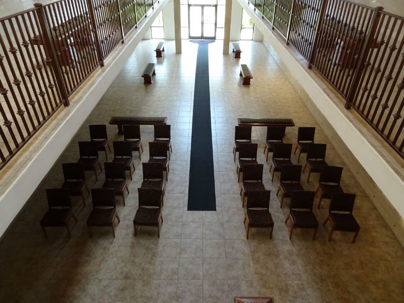 mausoleum seating area