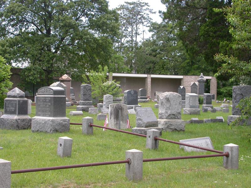 headstones in cemetery