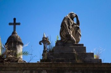 Cemetery-statue