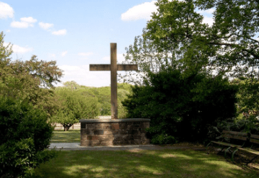 Cross at burial ground Cross at burial ground