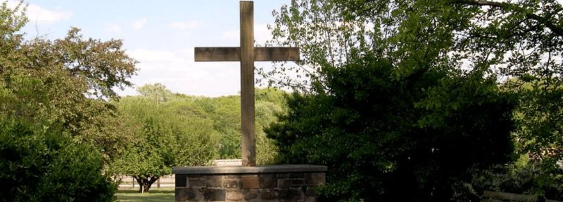Cross at cemetery Cross at cemetery