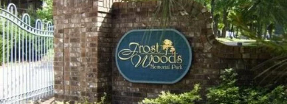 Frost Woods Memorial Park entrance