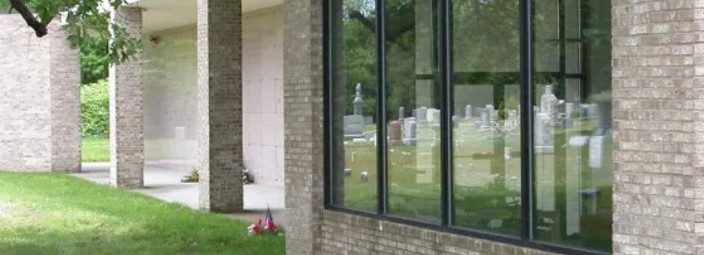 Outside of Keyport mausoleum Outside of Keyport mausoleum