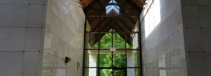 Inside of Old Bridge mausoleum