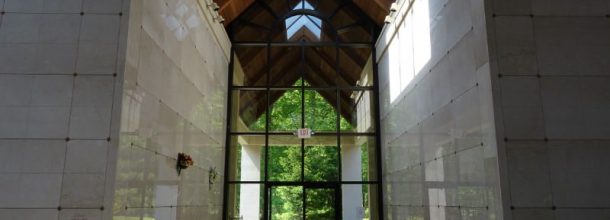 inside a mausoleum